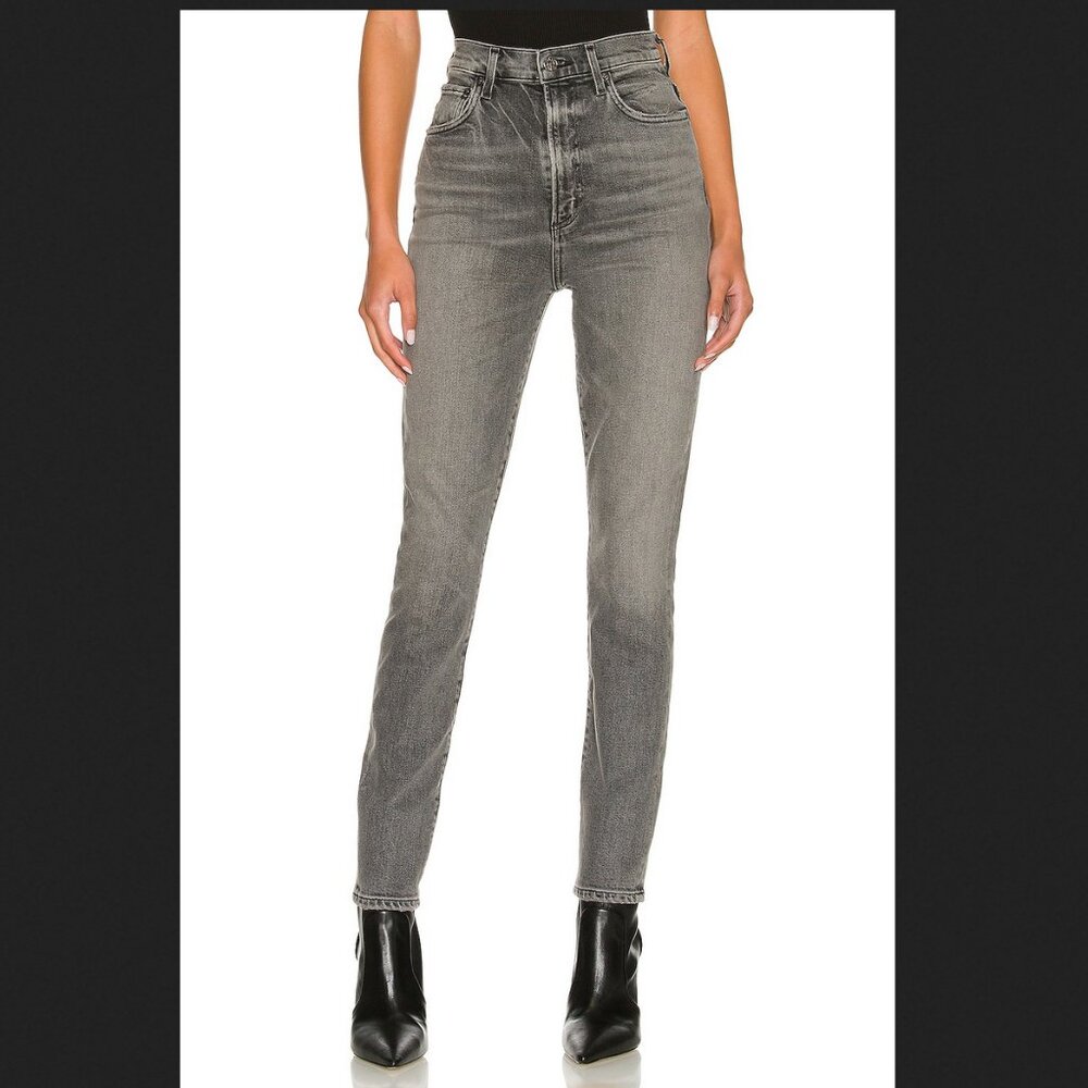$167 Agolde Pinch Waist Skinny Jeans in Interlude Size 24